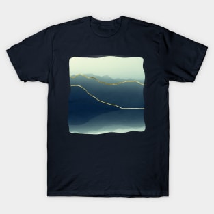 Gold Lined Alps T-Shirt